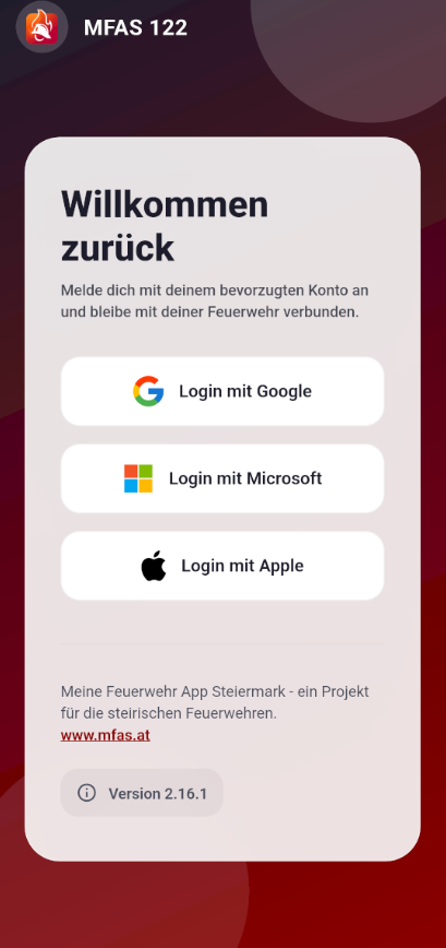 Login mit Microsoft