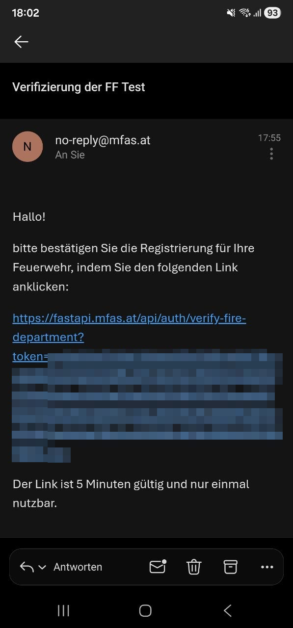Verifizierungsmail
